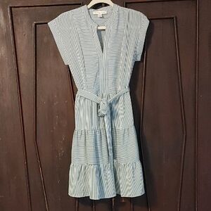 Monteau Los Angeles Striped A frame dress size medium